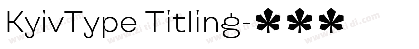KyivType Titling字体转换